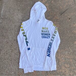 True Religion White Hoodie with Graphic Details not found online